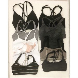 Bundle of 10 Lululemon Bras Size 2